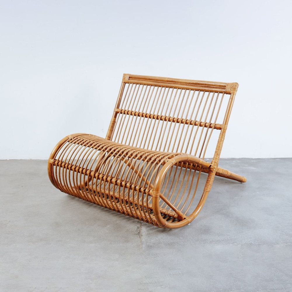 Rattan Loop Chair-France & Son-FL1370-Lounge ChairsSingle-1-France and Son