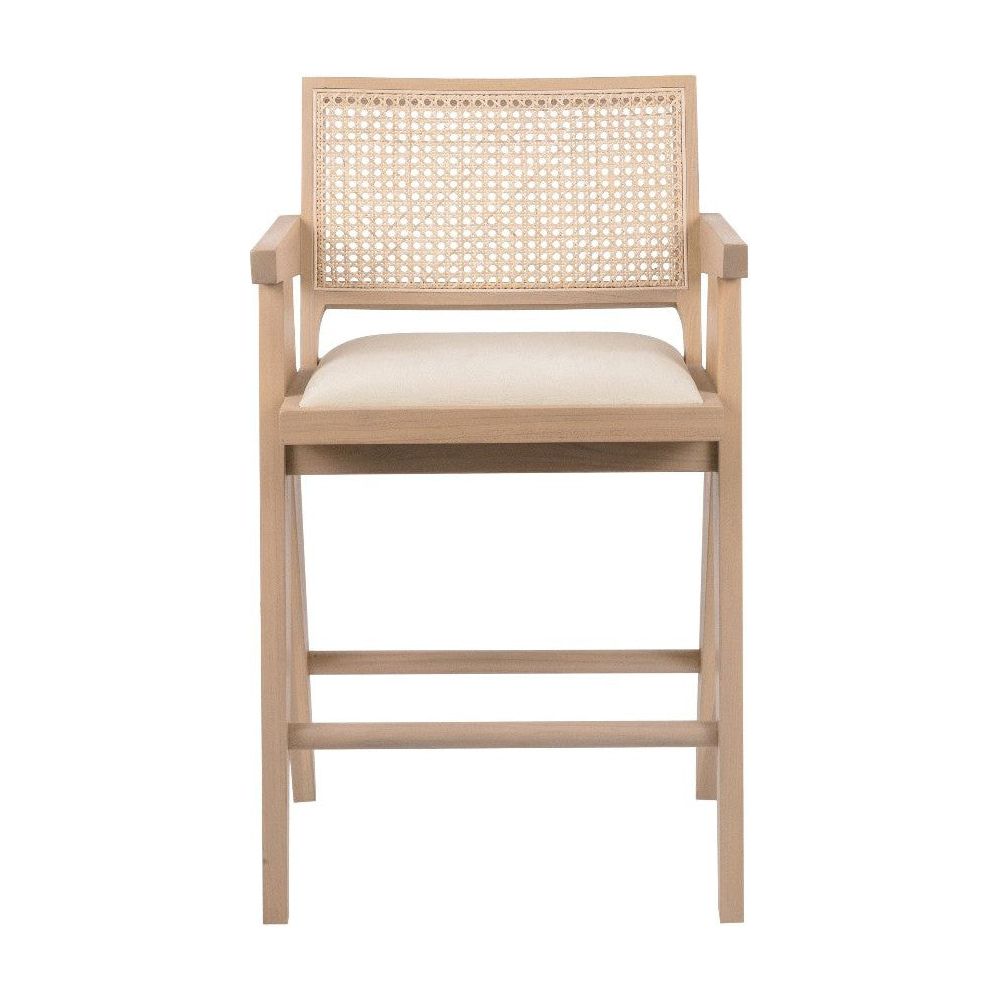 Jeanneret Bar + Counter Stool with Padded Seat