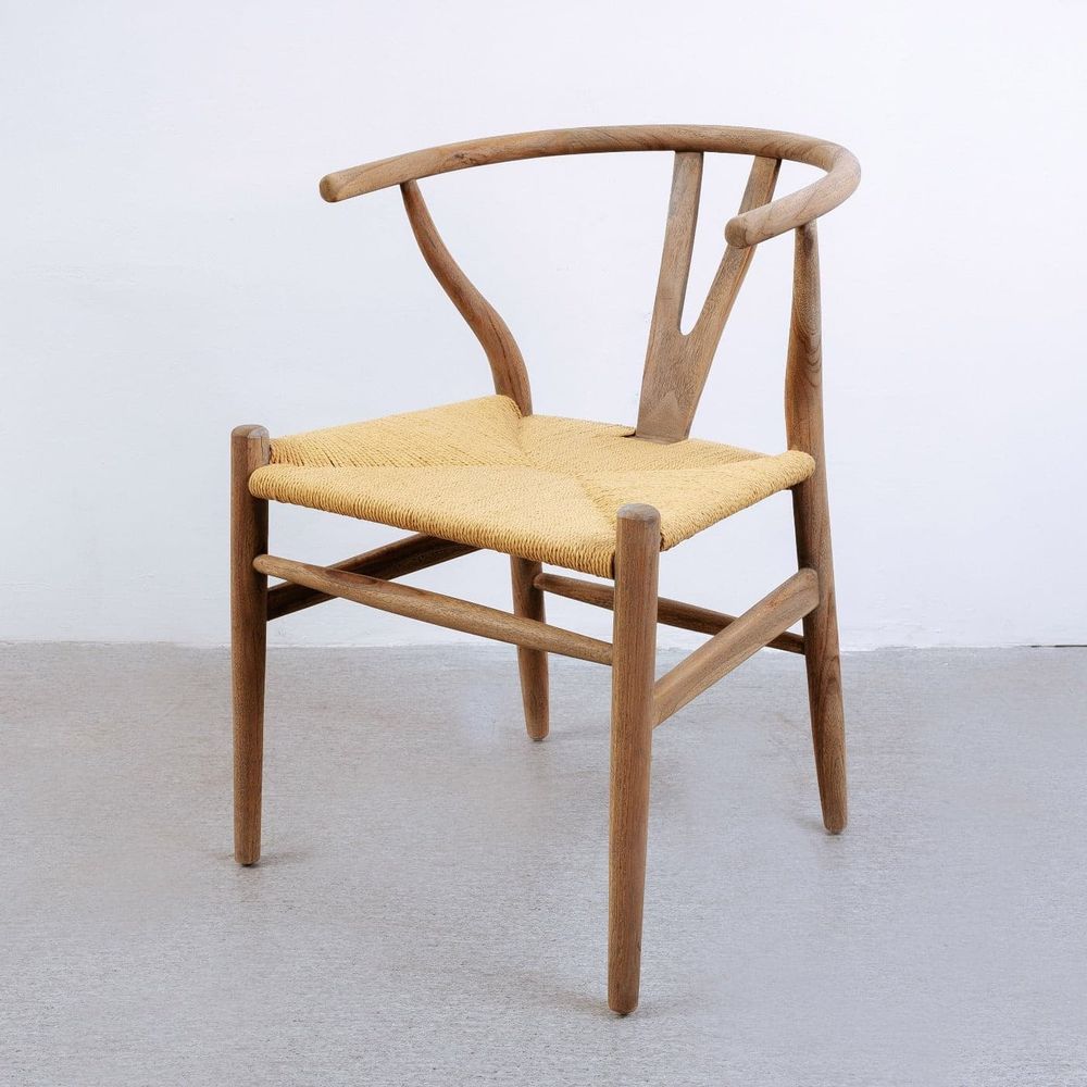 Wishbone Chair-France & Son-FL1380GREY-Dining ChairsGrey Wash-10-France and Son