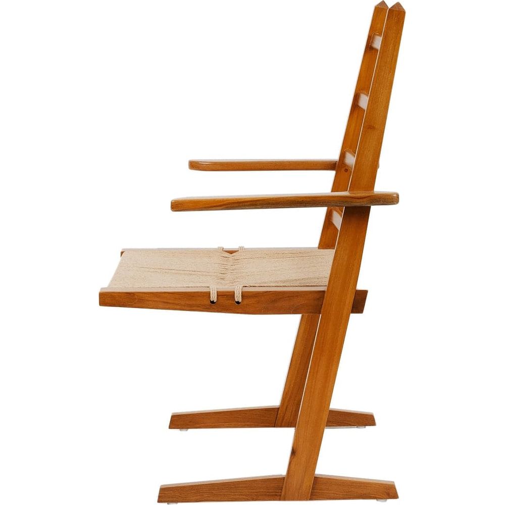 Parallel Teak Cantilever Chair-France & Son-FL1383ARM-Dining Chairs-3-France and Son
