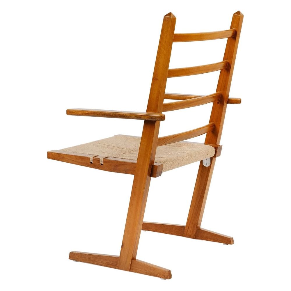 Parallel Teak Cantilever Chair-France & Son-FL1383ARM-Dining Chairs-4-France and Son