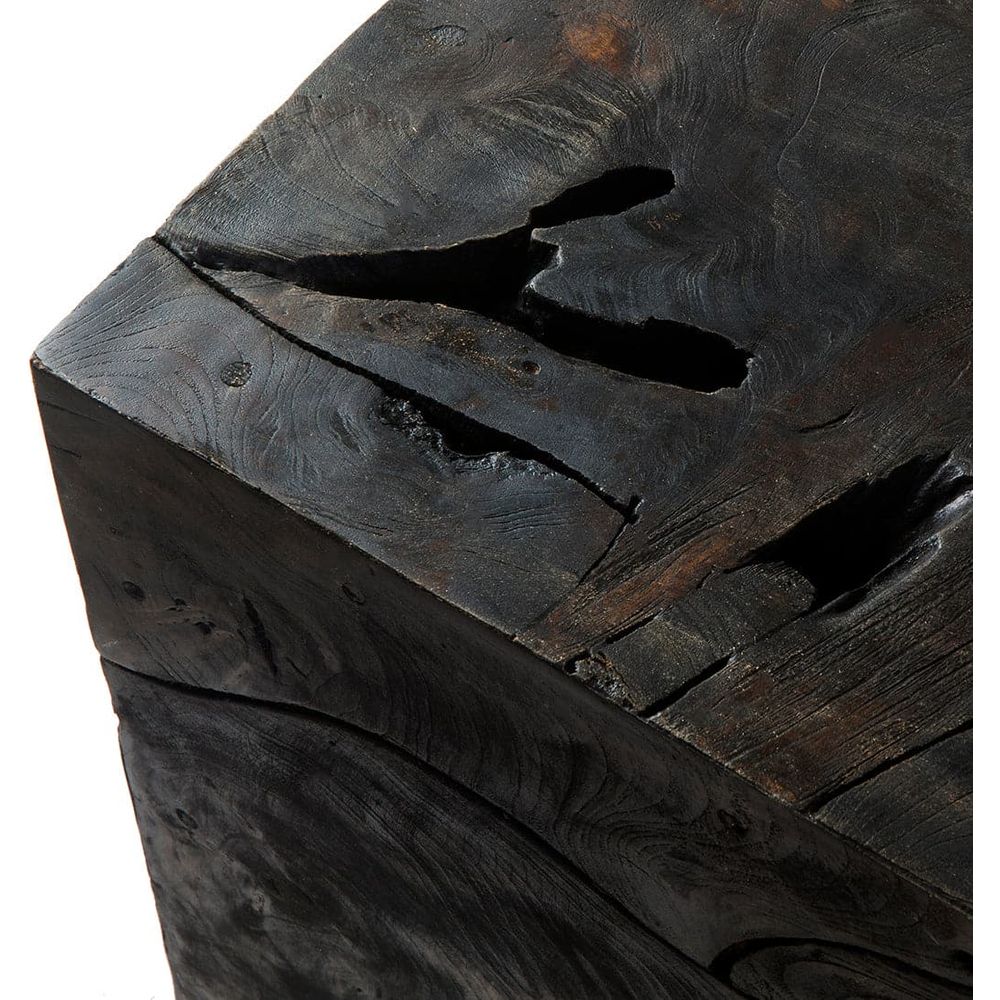 Teak Wood Organic Coffee Table - Square-France & Son-FL1414NTRL-Coffee TablesNatural-6-France and Son