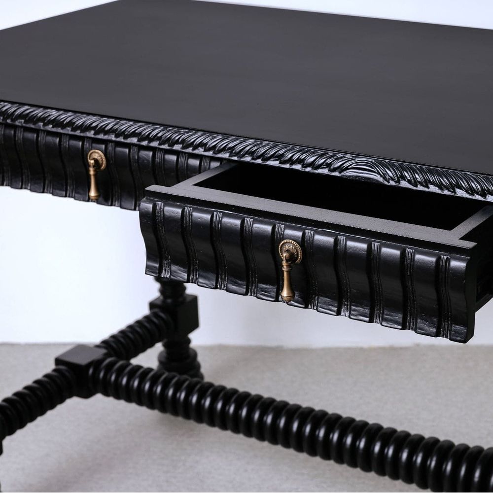 Portugal Desk-France & Son-FL1443BLK-Desks-5-France and Son