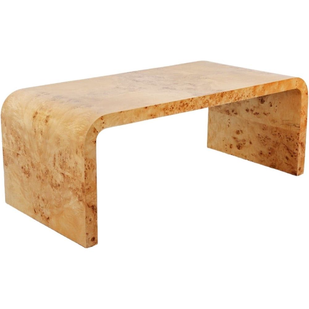 Nerthus Burl Waterfall Coffee Table-France & Son-FL1479-Coffee Tables-1-France and Son
