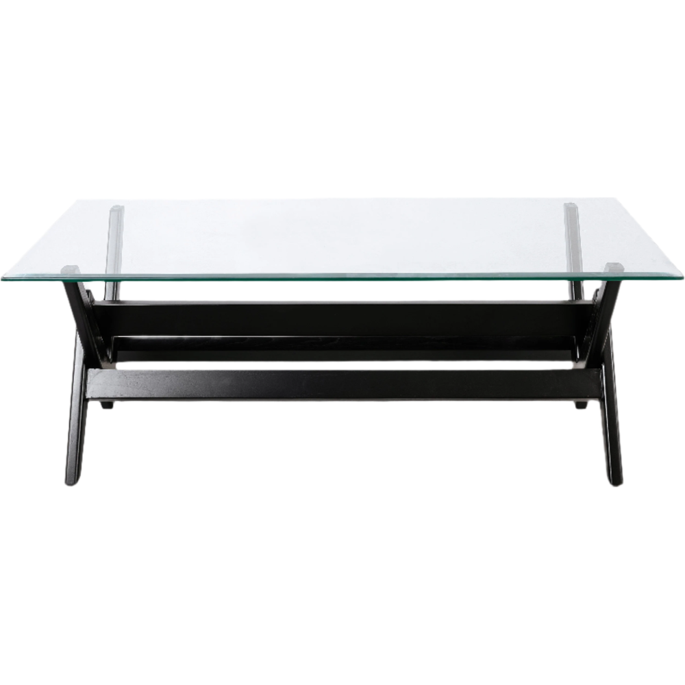 Jeanneret 71" Glass Dining Table