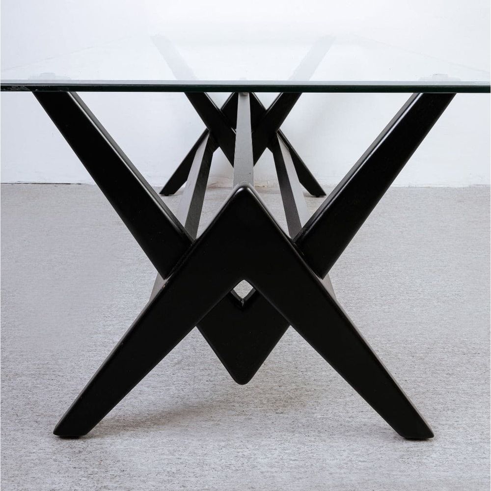 Jeanneret Teak Dining Table-France & Son-FL1480BASE-NTRL-Dining TablesNatural Teak-5-France and Son