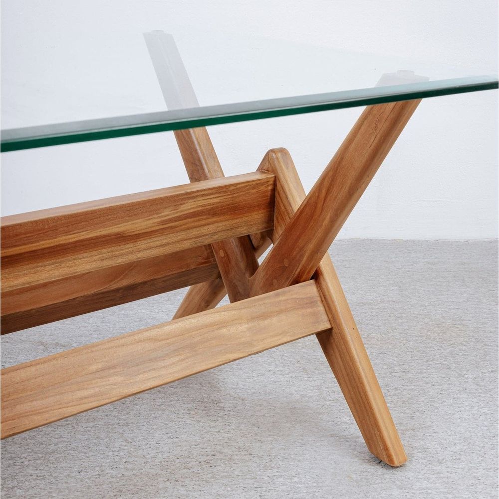 Jeanneret Dining Table - Large-France & Son-FL1491BASE-NTRL-Dining TablesNatural Base-6-France and Son