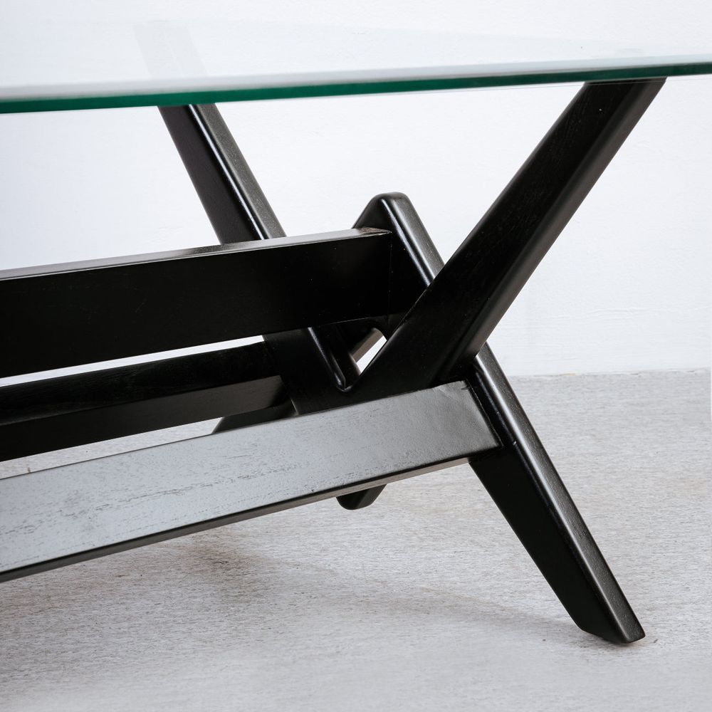 Jeanneret Glass Coffee Table - Rectangle