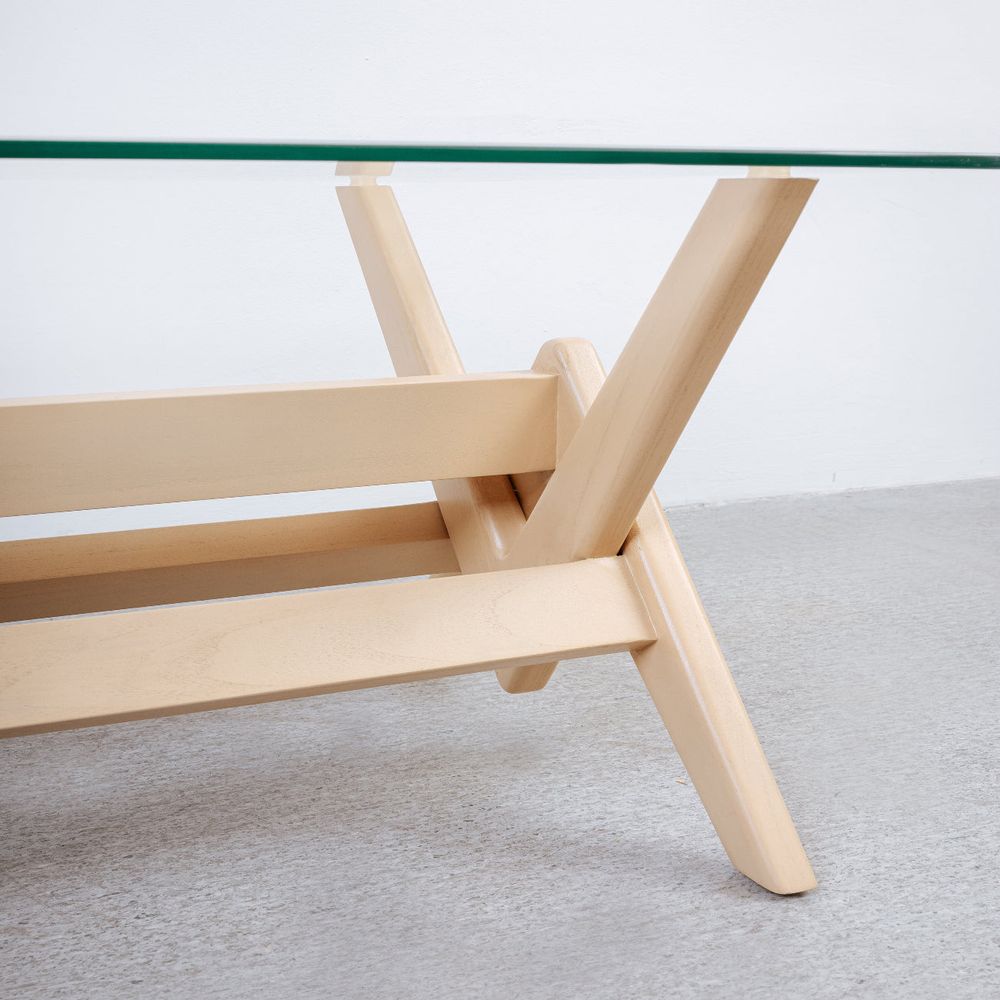 Jeanneret Glass Coffee Table - Rectangle