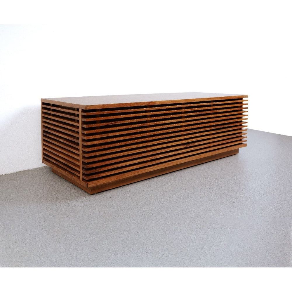 Jensen Slatted Teak Storage Bench-France & Son-FL1529NTRL-BenchesTeak-48"-2-France and Son