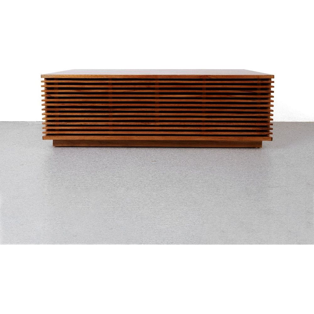 Jensen Slatted Teak Storage Bench-France & Son-FL1529NTRL-BenchesTeak-48"-1-France and Son