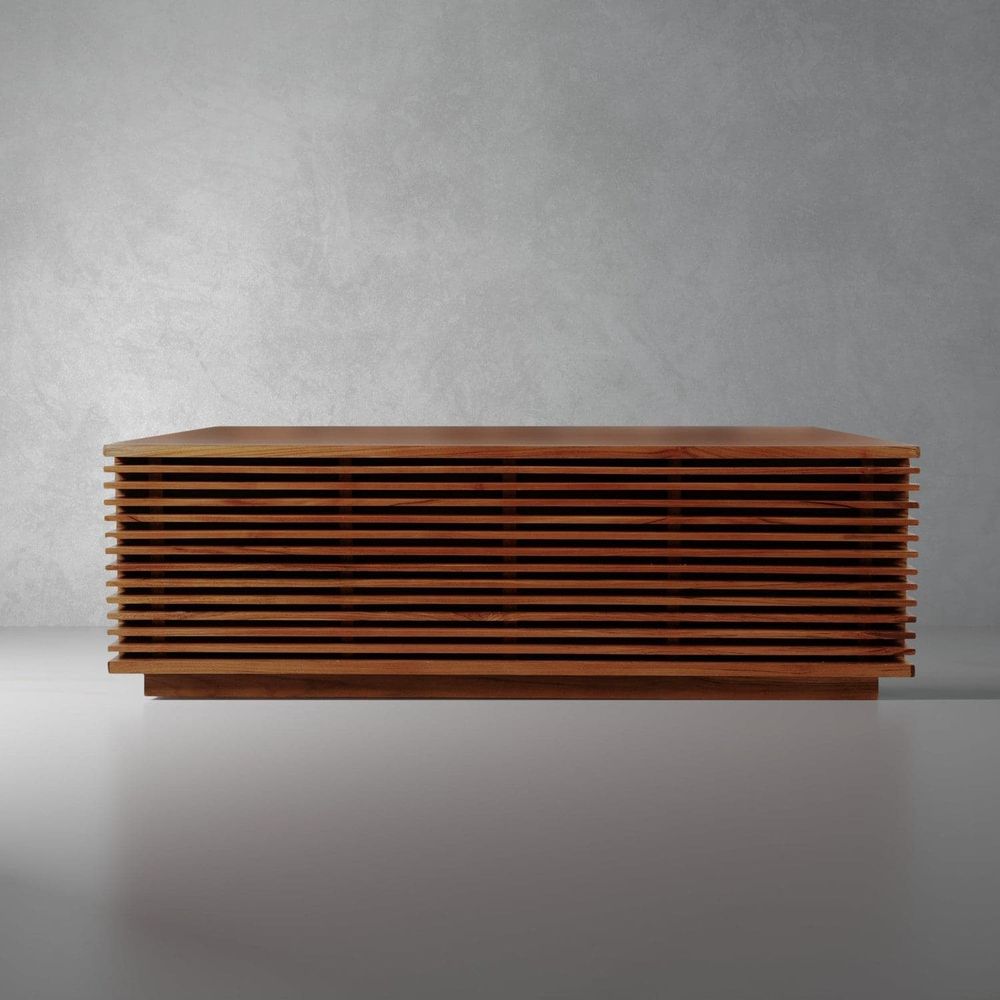 Jensen Slatted Teak Storage Bench-France & Son-FL1529NTRL-BenchesTeak-48"-1-France and Son
