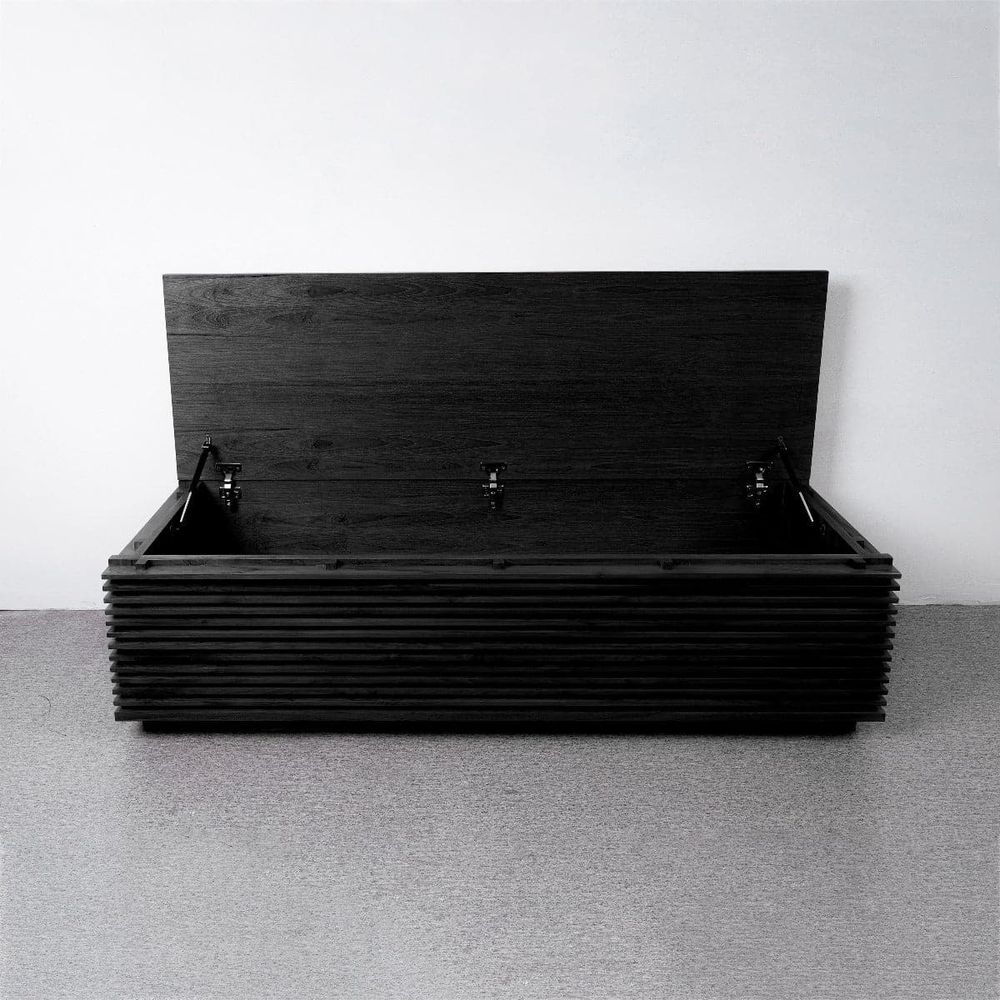 Jensen Slatted Teak Storage Bench-France & Son-FL1529NTRL-BenchesTeak-48"-11-France and Son