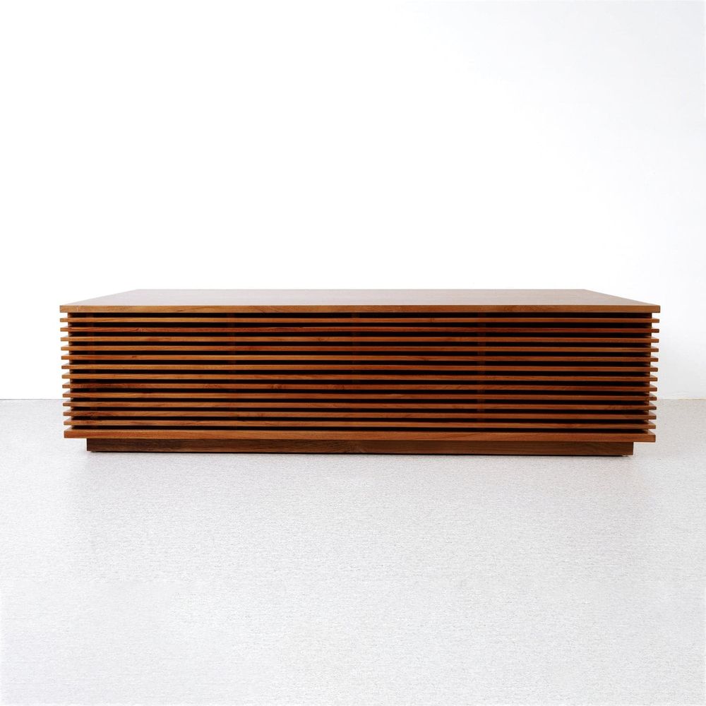 Jensen Slatted Teak Storage Bench-France & Son-FL1530NTRL-BenchesTeak-60"-4-France and Son