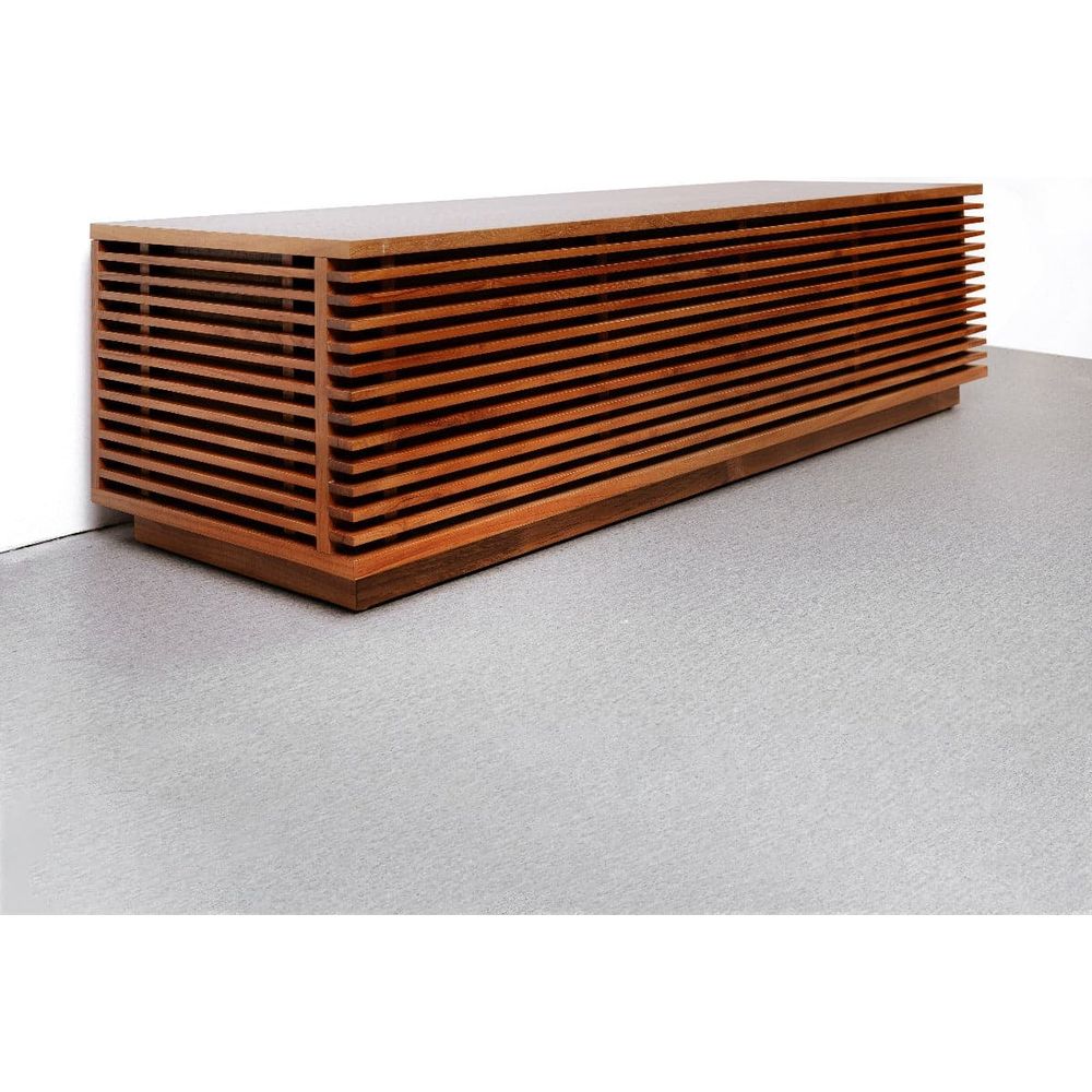 Jensen Slatted Teak Storage Bench-France & Son-FL1530NTRL-BenchesTeak-60"-4-France and Son