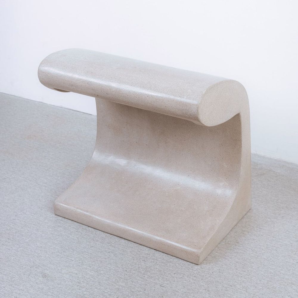 Le Corbusier Concrete Sculpture-France & Son-FL8003-Floor Lamps-1-France and Son