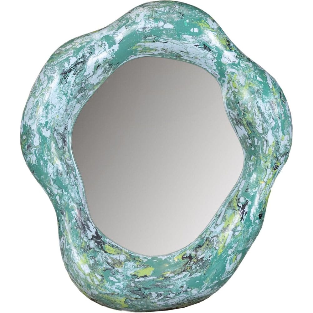 Joleen Wall Mirror-France & Son-FL9058GREEN-MirrorsGreen-9-France and Son