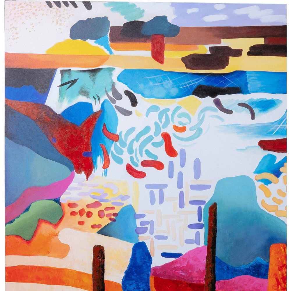 Vertical Oil on Canvas-France & Son-FL9086-Wall Art-4-France and Son