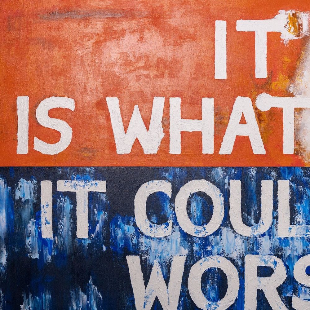 Could Be Worse Oil on Canvas-France & Son-FL9109-Wall Art-2-France and Son