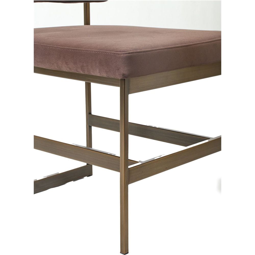 Baylor Dining Chair with Brushed Bronze Frame