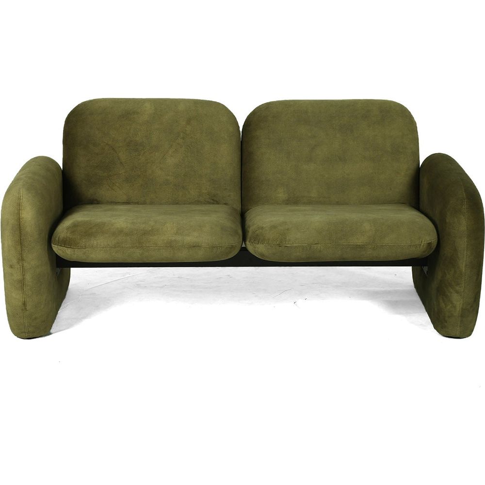 Tablet Two Seater Sofa - Olive Green