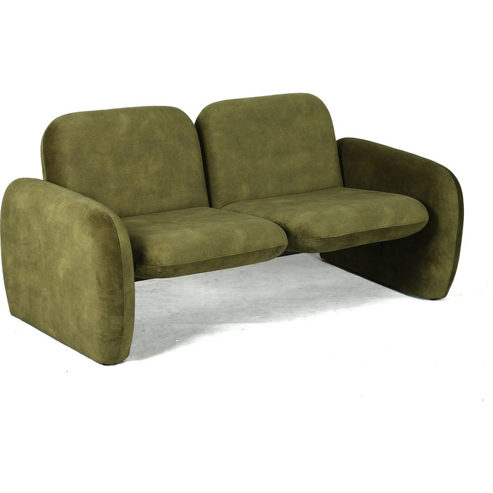 Tablet Two Seater Sofa - Olive Green