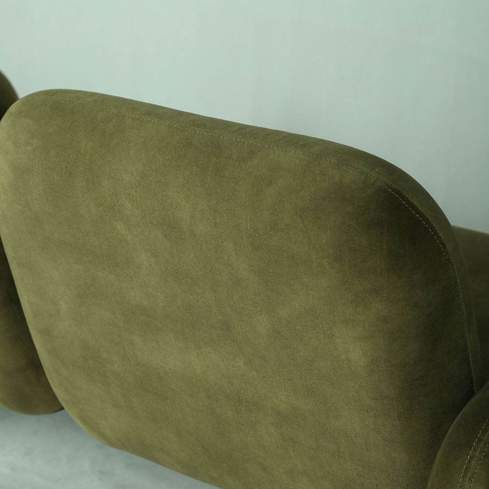 Tablet Two Seater Sofa - Olive Green