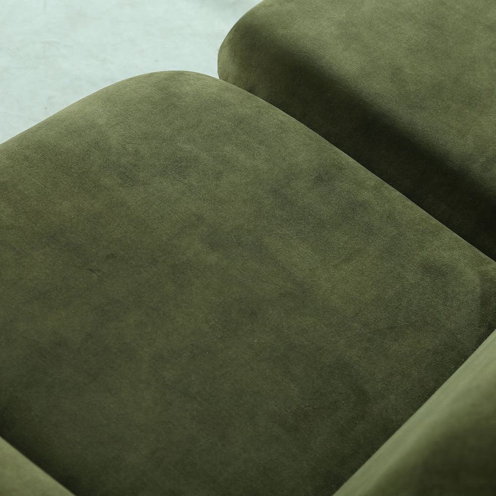Tablet Two Seater Sofa - Olive Green