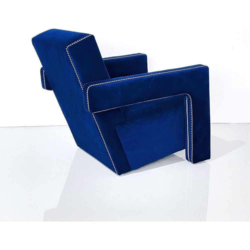 Utrecht Arm Chair-France & Son-FMC082BLUE-Lounge Chairs-4-France and Son