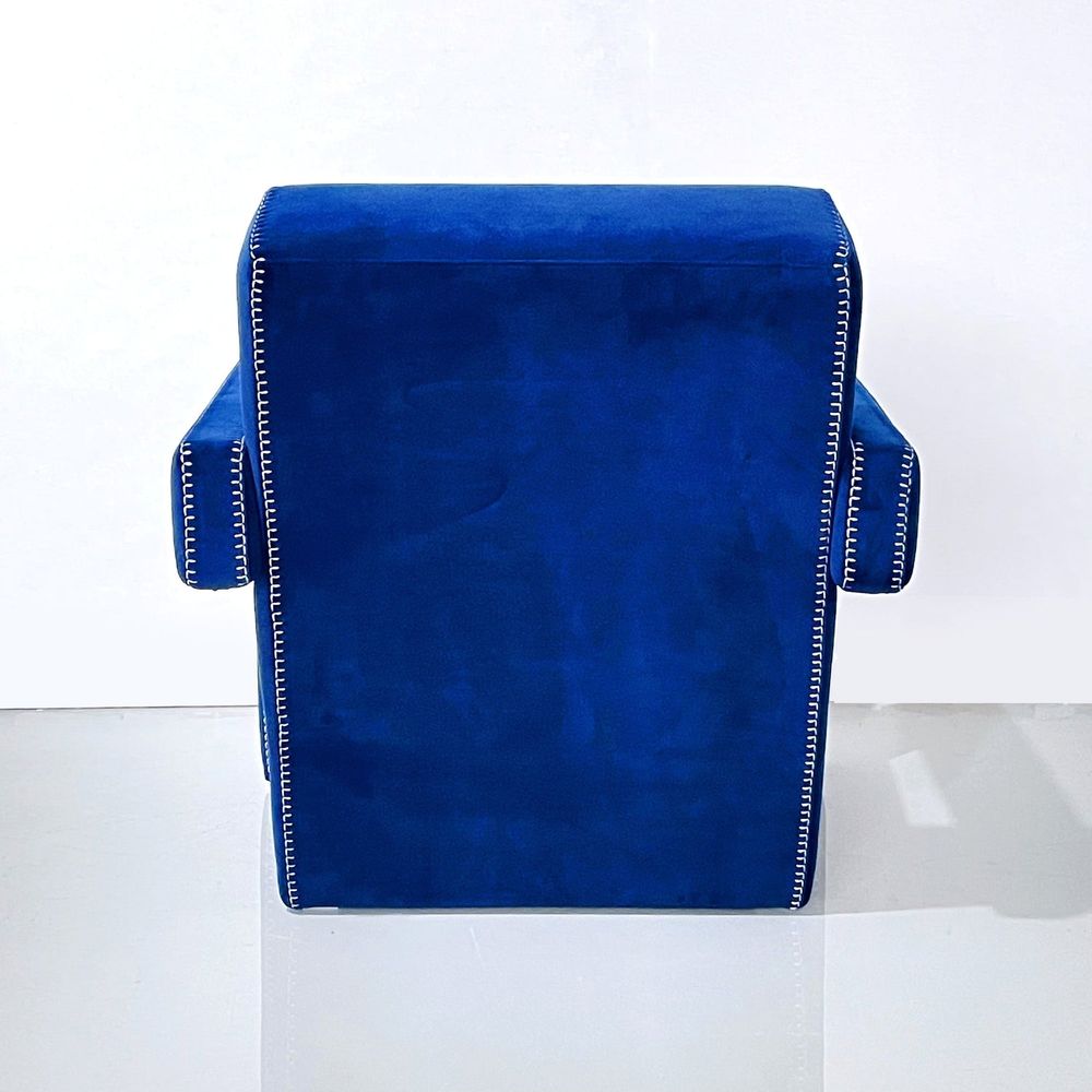Utrecht Arm Chair-France & Son-FMC082BLUE-Lounge Chairs-5-France and Son
