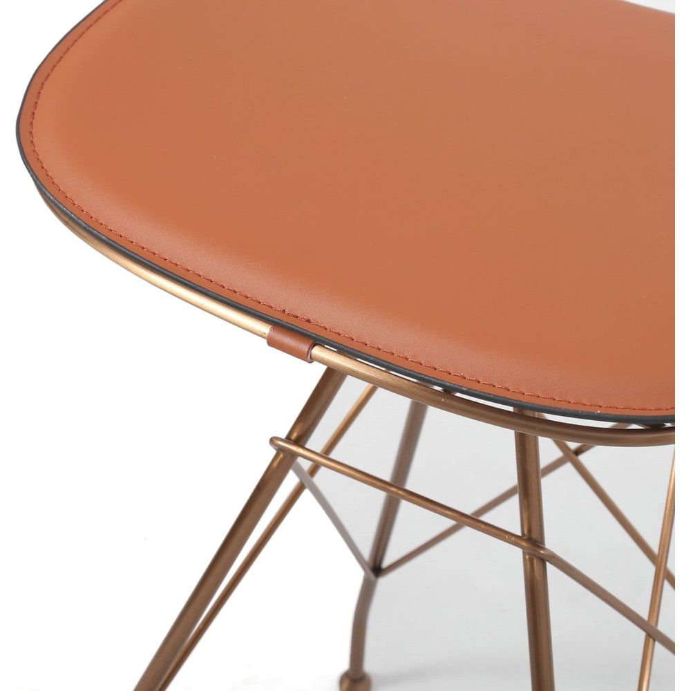 Odilia Counter Stool-France & Son-FMS018C-BRNRGLD-Dining Chairs-5-France and Son