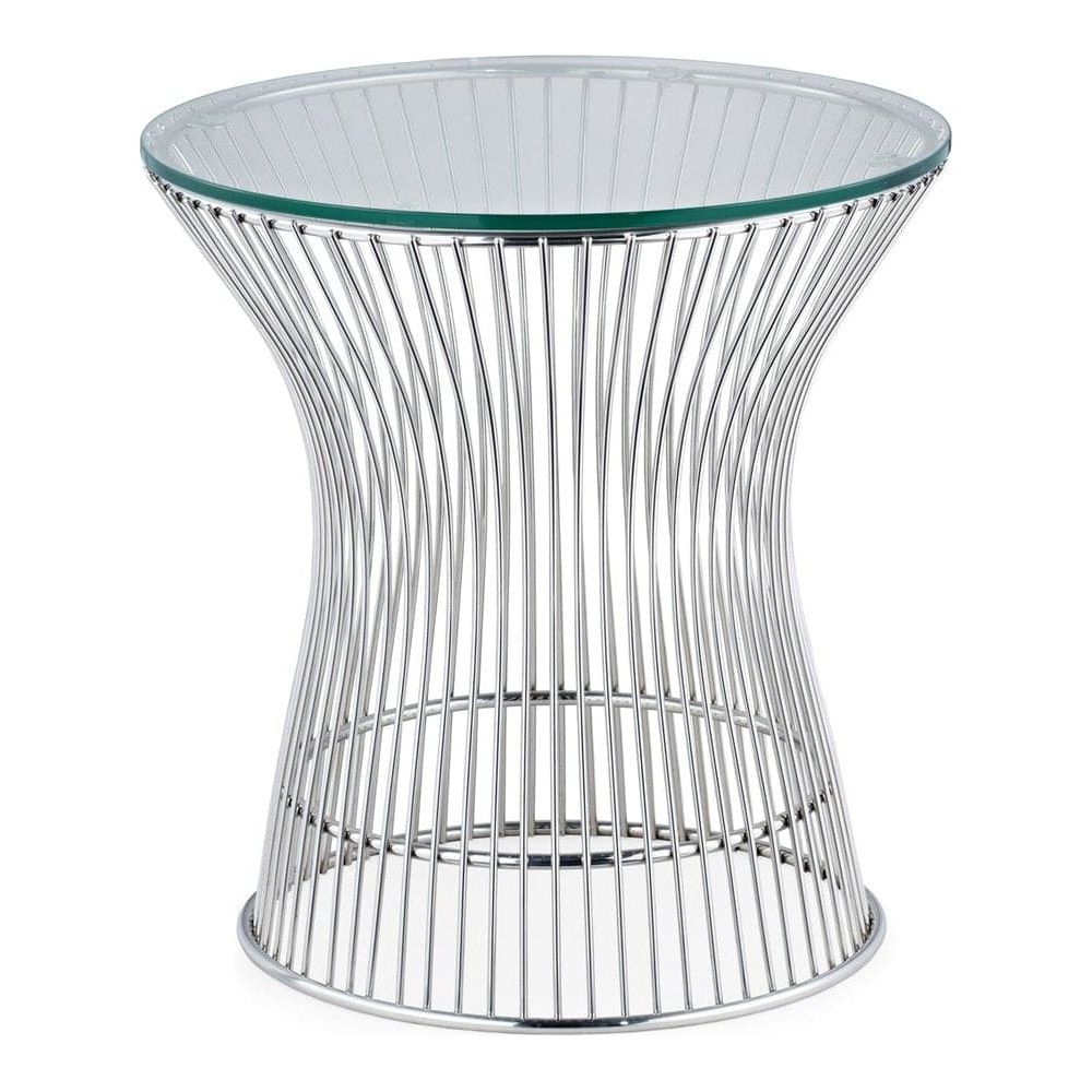 Fishburne Side Table-France & Son-FMT038CHR-Side TablesChrome-1-France and Son