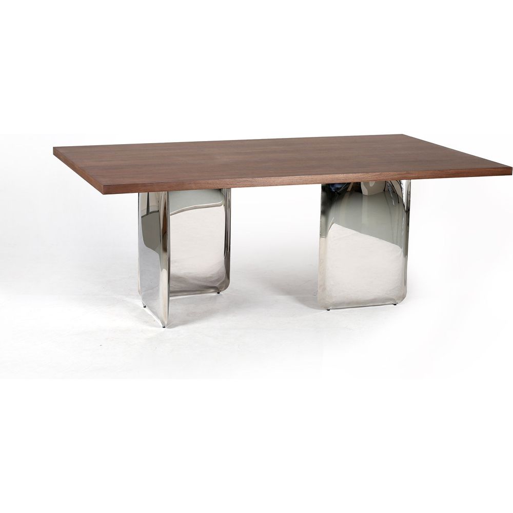 Balloon Dining Table with Wood Top