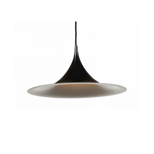 Mid Century Semi Pendant Lamp - Medium-France & Son-LBC018BLK-Pendants-2-France and Son