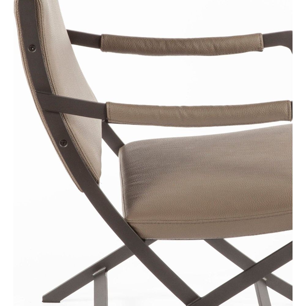 Kern Accent Chair-France & Son-FV361TAUPE-Lounge Chairs-4-France and Son