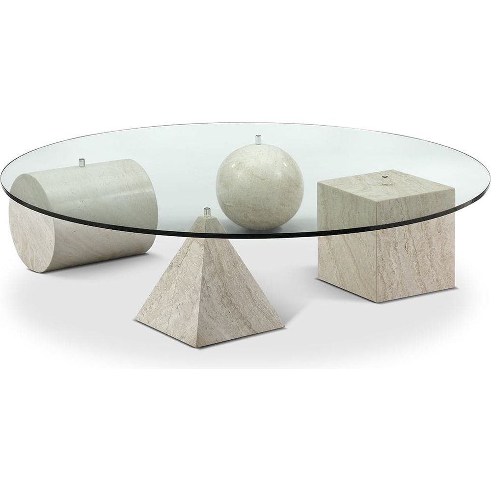 Metafora Coffee Table - Travertine