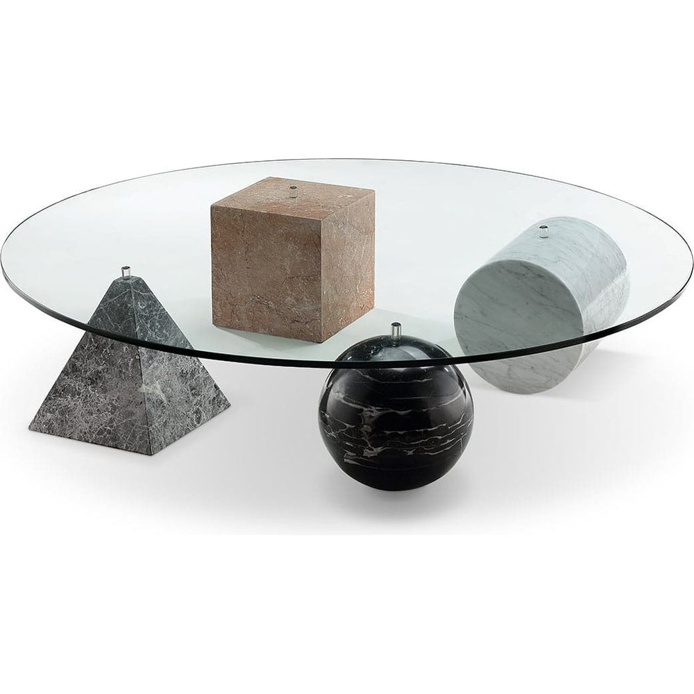 Geoshape Marble Coffee Table-France & Son-FVT920-Coffee Tables-1-France and Son