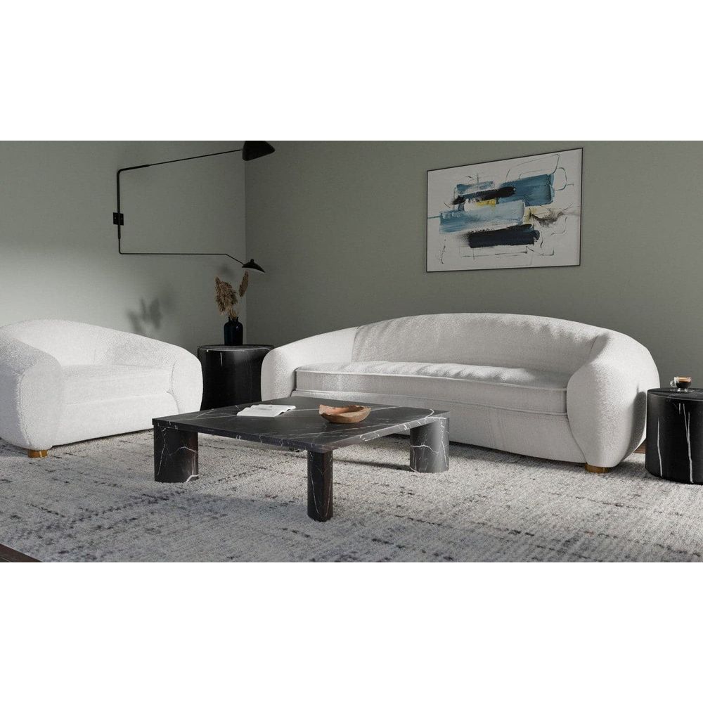 Plateau Marble Coffee Table - Nero Marquina-France & Son-FVT938BLK-Coffee Tables-5-France and Son