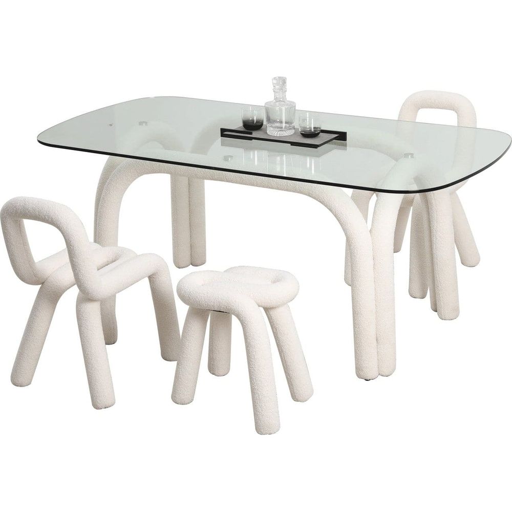 Pipeline Dining Table - Rectangle-France & Son-FXT1885WHT-Dining Tables-5-France and Son