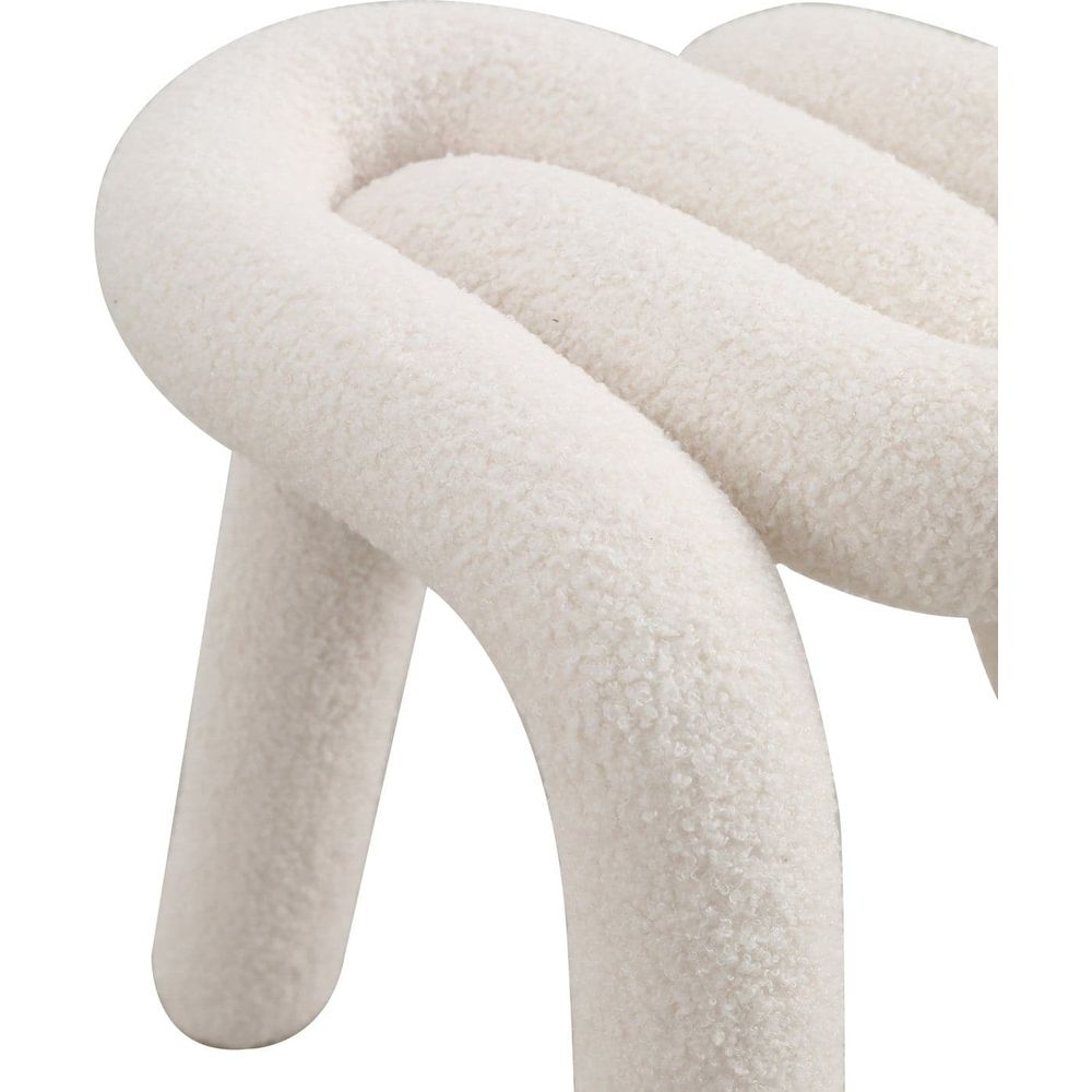 Pipeline Stool-France & Son-FXC1863WHT-Stools & Ottomans-5-France and Son