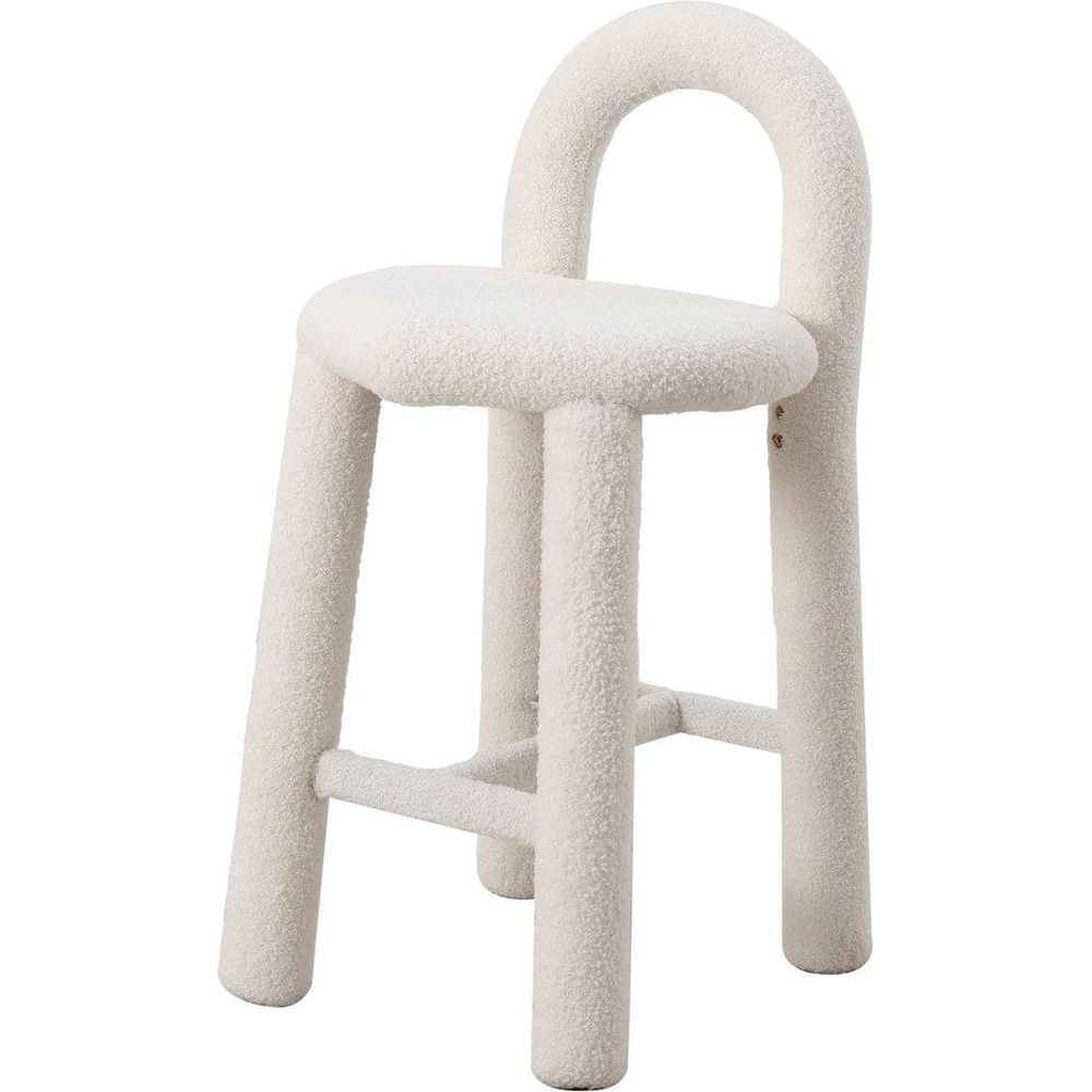 Pipeline Heart Counter Stool-France & Son-FXS1883WHT-Bar Stools-2-France and Son