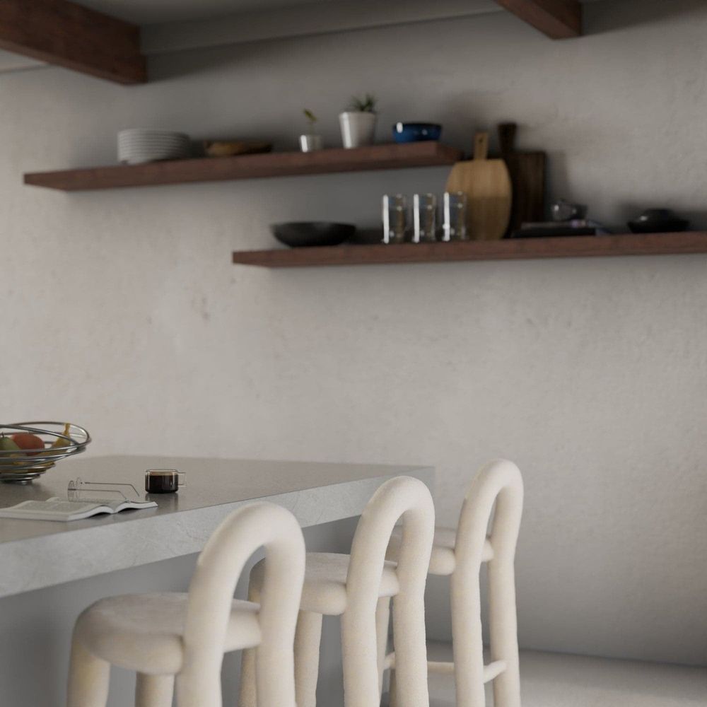 Bold Heart Counter Stool - Limited Edition Shearling