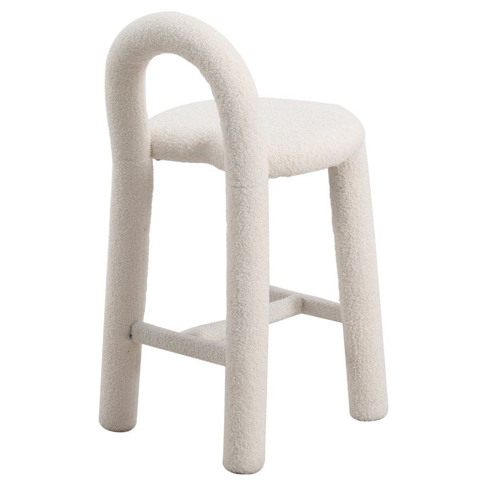 Pipeline Heart Counter Stool-France & Son-FXS1883WHT-Bar Stools-8-France and Son
