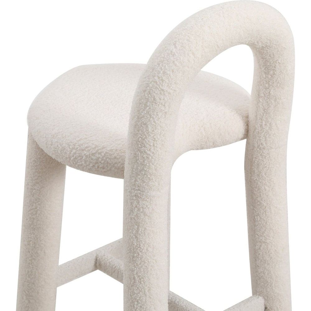 Pipeline Heart Counter Stool-France & Son-FXS1883WHT-Bar Stools-3-France and Son