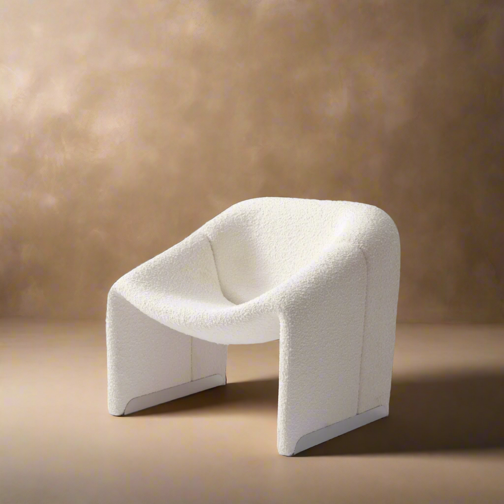 Groovy M Lounge Chair-France & Son-FYC1291OWHT-Lounge Chairs-1-France and Son