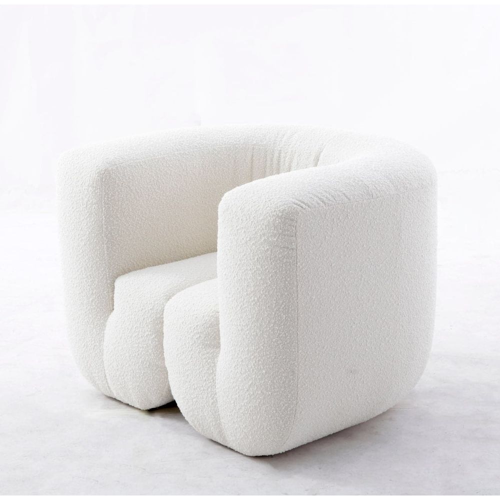 Mariele Bucket Chair-France & Son-FYS0071OWHT-Lounge Chairs-4-France and Son