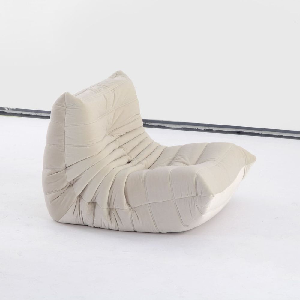 Lazy Lounger Modular Sectional - Velvet-FAS REPRO-FYS0531IVORY-Lounge Chair-8-France and Son