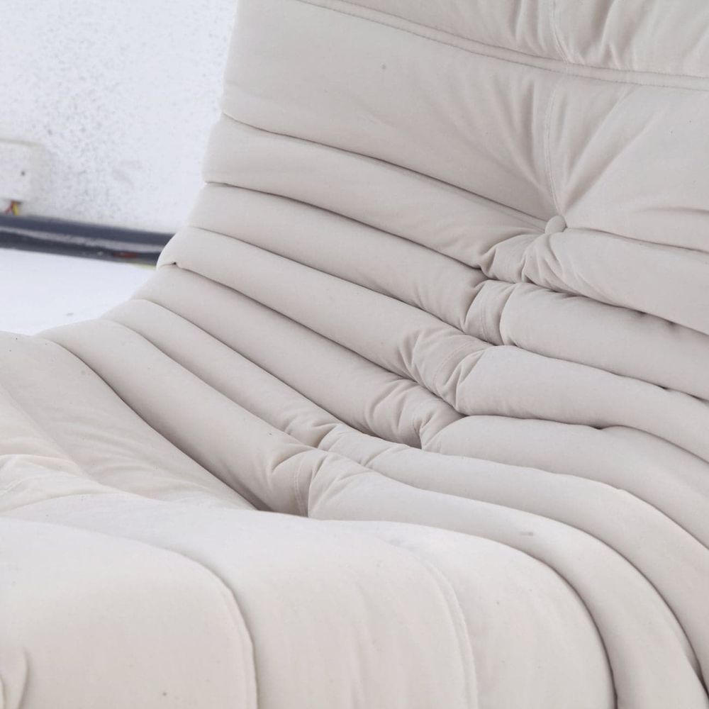 Lazy Lounger Modular Sectional - Velvet-FAS REPRO-FYS0531IVORY-Lounge Chair-4-France and Son