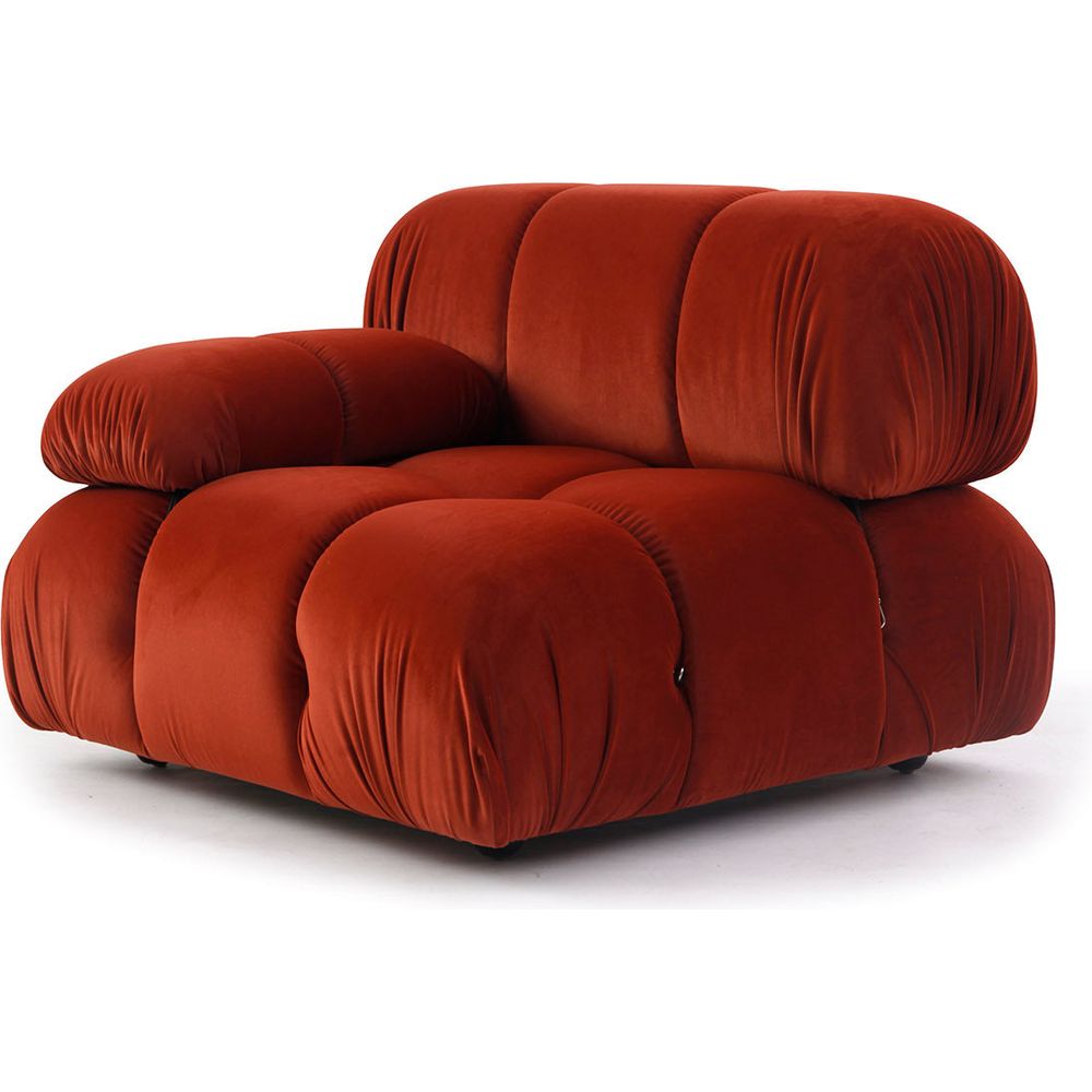 Grappolo Sectional Sofa Set - Dark Orange