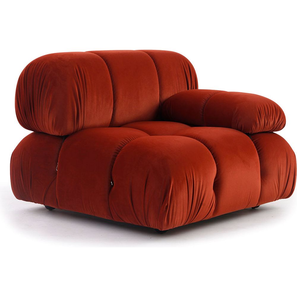Grappolo Sectional Sofa Set - Dark Orange